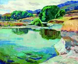 Sydney Lough Thompson, Morning Light, Waikari River