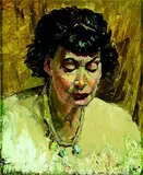 Ida Harriet Carey, Portrait of a Lady, oil on board