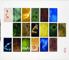 Tempo of Diversity II by April Shin, mixed media on board, sold Feb 2012