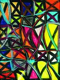 Allen Maddox, Untitled - Grid, mixed media on paper