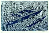 Cheyne Tuffery, Vakars, linocut, 1/15