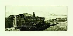 Grahame Sydney, At Hooper's Inlet, etching, 5/25