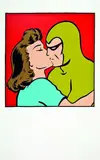 Big Kiss by Dick Frizzell, screenprint, 78/80, sold Dec 2011