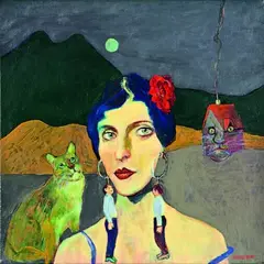 Ian Kingstone, The Flower of My Secret, oil on canvas