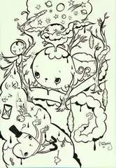 Misery, Day Dreams Start Fires, ink on paper