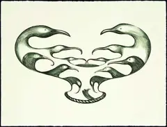 Untitled by Bill Hammond, lithograph, 9/30, offered Dec 2011