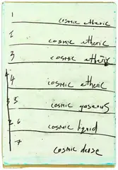 L. Budd, studies in objectivity, mixed media