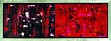 Carole Shepheard, Kiss the Flame, enamel on board, diptych (2000)