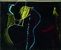 "Cass" 1986 by Julian Dashper, oil and oilstick on felt, sold Dec 2011