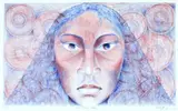 Robyn Kahukiwa, My Tapu Head, colour lithograph, 41/49