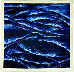 Untitled by Dean Buchanan, oil on unstretched canvas, sold Dec 2011