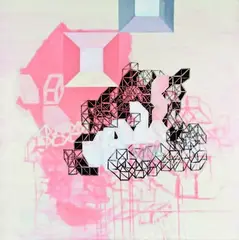 Miami by Malcolm Terry, enamel, oil and marker pen on canvas, offered Dec 2011
