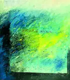 Phillipa Blair, Weather Map, acrylic on board
