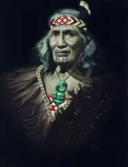 Nani by Charles McPhee, oil on velvet, sold Dec 2011