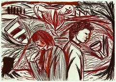 Untitled - For Judith by Jeffrey Harris, pastel on paper, offered Dec 2011