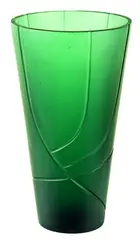 Open Vase (Tourmaline Colour) by Layla Walter, cast glass, 1/1, offered Nov 2011