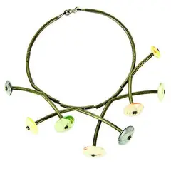 Necklace by Warwick Freeman, mixed media, offered Nov 2011