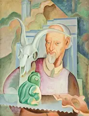 Adele Younghusband, The Scientist, tempera on board