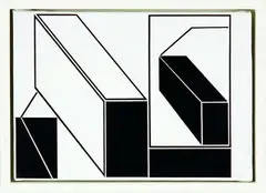 Geometric by Andrew McLeod, acrylic on canvas, offered Nov 2011