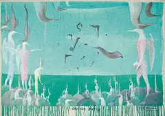 Bill Hammond, Boulder Bay II, acrylic on canvas