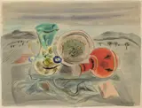 Frances Hodgkins, Still Life in Landscape