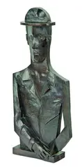 Rita Angus Man by Terry Stringer, cast bronze, 1/10, sold Nov 2011