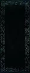 Ralph Hotere, Black Painting VI, acrylic on canvas