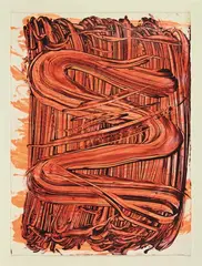 Untitled by Judy Millar, acrylic and oil on paper, sold Nov 2011