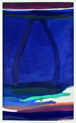 Study for 'Drift' II by Gretchen Albrecht, acrylic on paper, sold Nov 2011