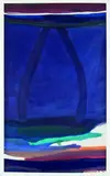 Gretchen Albrecht, Study for 'Drift' II, acrylic on paper
