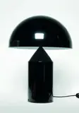 Vico Magistretti, Atollo black lacquered table lamp