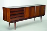 A superb lowline sideboard by Denmark Gunni Omann for Omann Jun Mobelfabrik, in palisander rosewood. Model No. 18, circa 1962, sold Sep 2011
