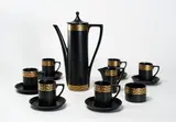 Susan Williams-Ellis, Portmeirion coffee set, including six cups, coffee pot, creamer and sugar bowl