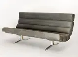 William Plunkett, Rare original three seater sofa, with aluminium base frame, designed in 1966