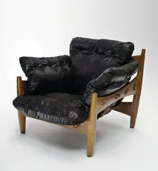Sergio Rodriguez, Sheriff chair, made from elm, Brazilian leather with the original filling