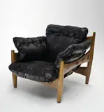 Sergio Rodriguez, Sheriff chair, made from elm, Brazilian leather with the original filling