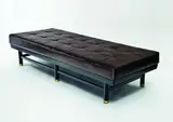 Harvey Probber, Early 1960's leather daybed/ottoman