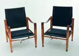 Kaare Klint, Pair of safari chairs designed for Rud. Rasmussen.