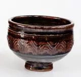 Mirek Smisek, Tenmoku stoneware pedestal bowl