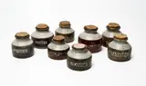 Len Castle, Set of eight spice canisters