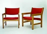 Hans J. Wegner, Pair of lounge chairs