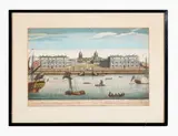 A View of Greenwich Hospital by Hand coloured 18th Century English engraving, printed for Robert Saver opposite Fetter Lane, Fleet Street, sold Sep 2011