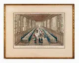 "Versailles" and "Interior view of Hotel Royal des Invallides A Paris" by Pair of 18th century French decorative engravings, sold Sep 2011
