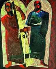 J. E Murphy, The Two Apostles, oil on board