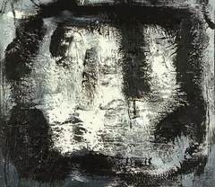 Untitled by Jeffrey Harris, oil on board, offered Aug 2011