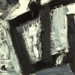 Untitled by Jeffrey Harris, oil on board, offered Aug 2011