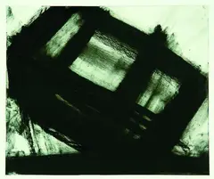 Untitled by Jeffrey Harris, compressed charcoal on paper, offered Aug 2011