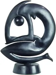 Curled Figure by Paul Dibble, cast bronze, 3/3, sold Aug 2011
