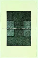 Untitled by Stephen Bambury, graphite on rag paper, diptych, sold Aug 2011