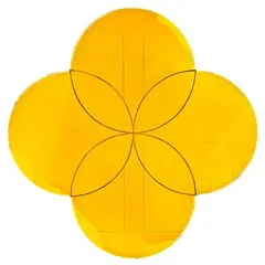 Cadvceos by Max Gimblett, 23 3/4 K Swiss gold, gesso and polyurethane on wood panel, sold Aug 2011